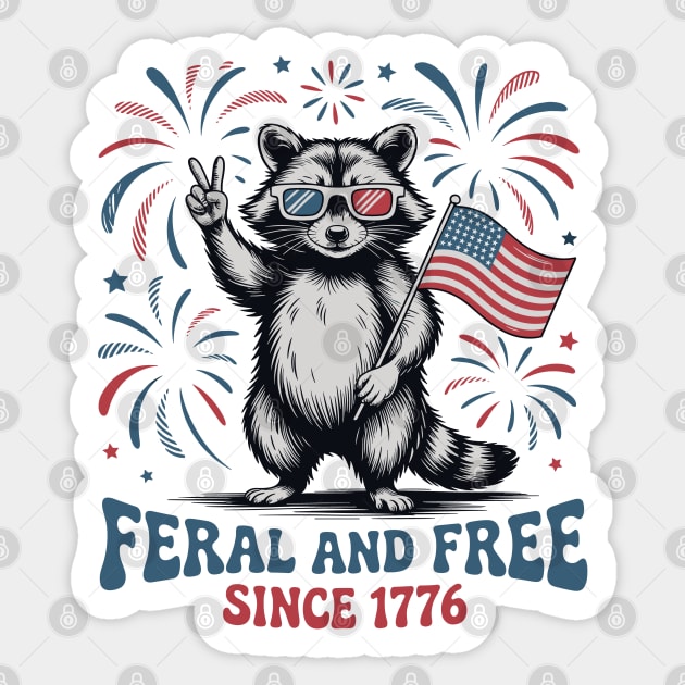july-4th Sticker by JessArty